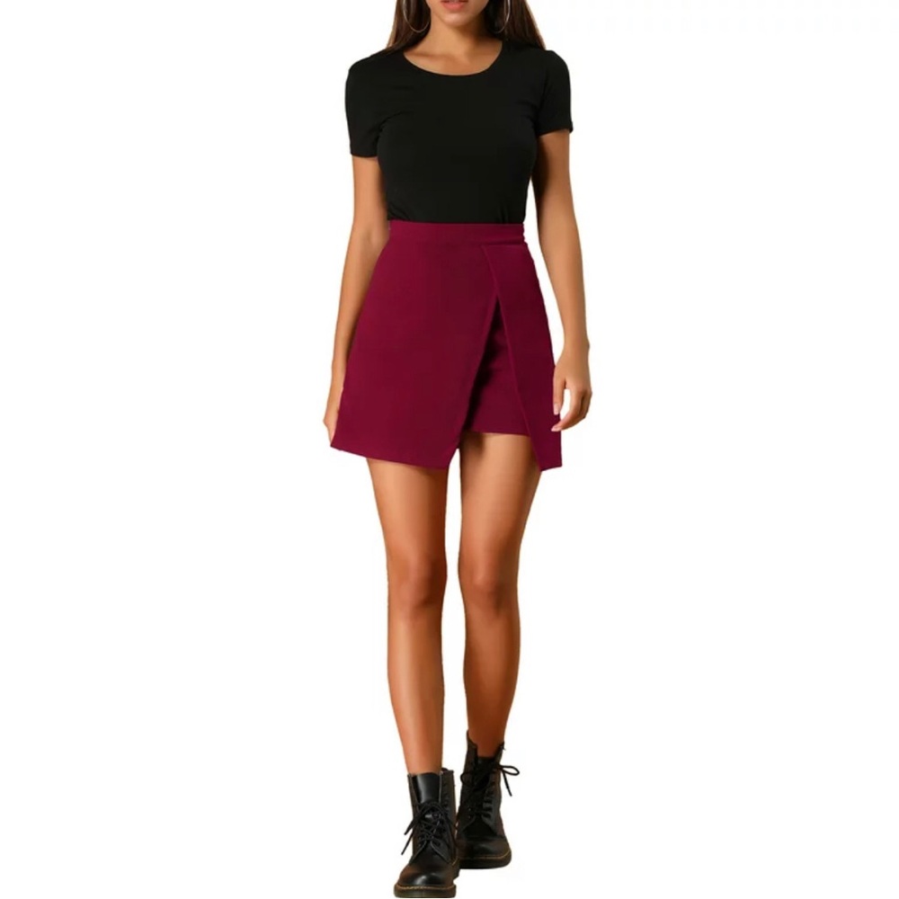 NWT Blue Blush High Waist A-line Mini Skort in Crimson Size Small 🎉HP🎉